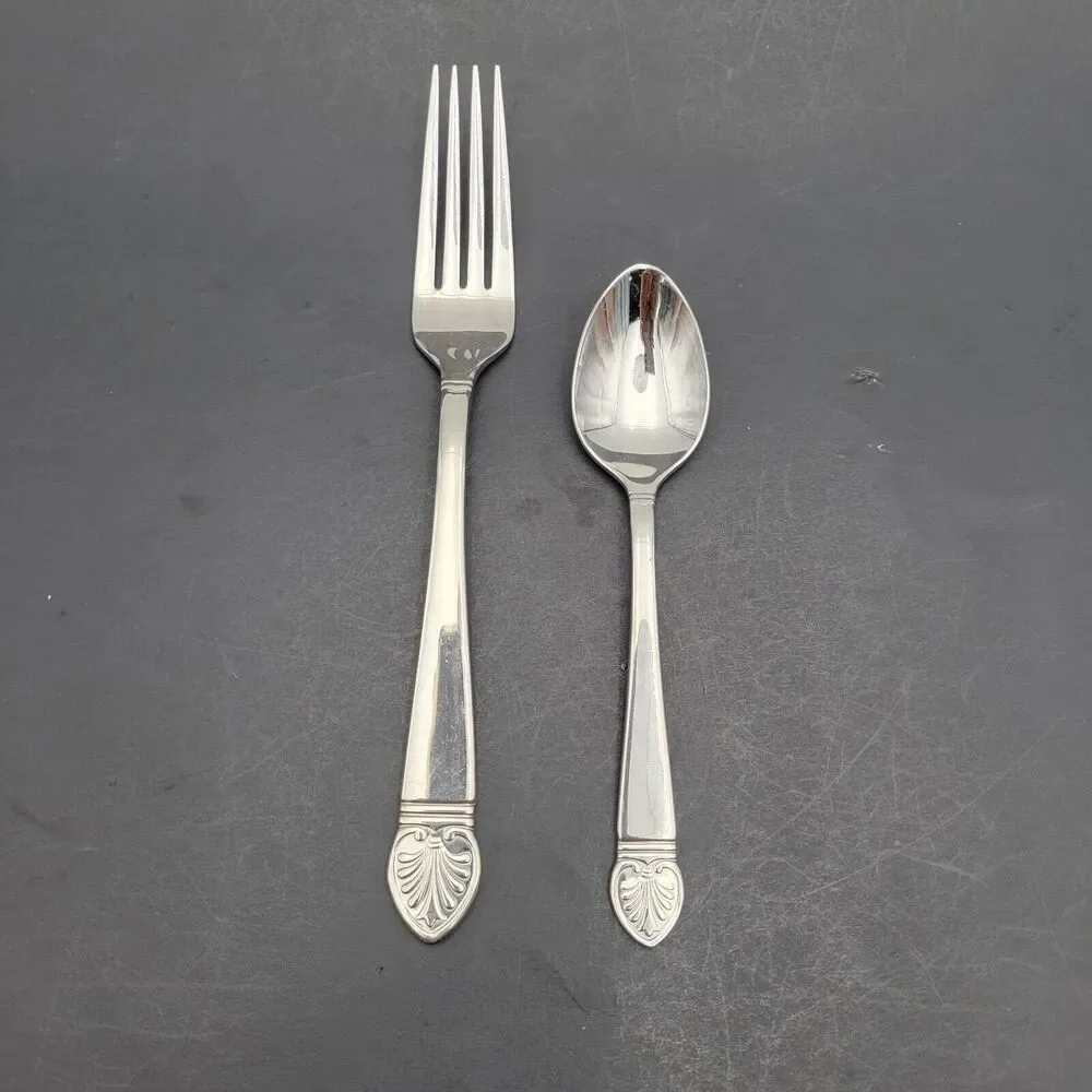Vintage Lenox Hannah Forks & Tea Spoon Silverware Stainless From 1999